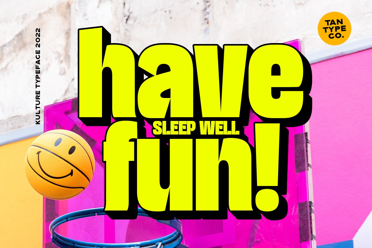 英文字体：复古大胆现代独特挤压杂志紧凑标题无衬线字体 TAN - KULTURE 设计素材 sucaiwan.com