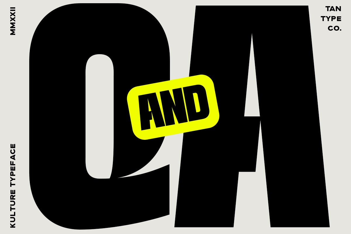 英文字体：复古大胆现代独特挤压杂志紧凑标题无衬线字体 TAN - KULTURE 设计素材 sucaiwan.com