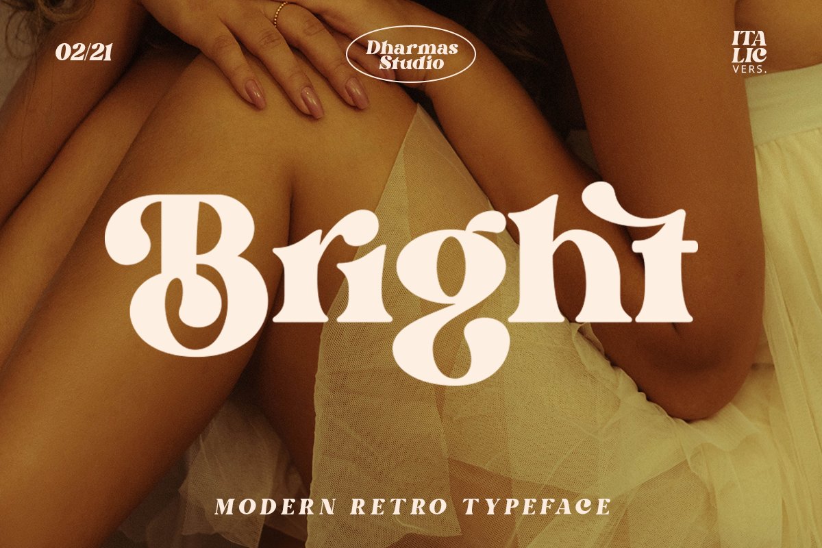 英文字体:60年代复古现代时尚杂志斜体衬线英文字体 Bright - Modern Retro 设计素材 第1张-素材湾丨精选海外优质设计素材资源 英文字体:60年代复古现代时尚杂志斜体衬线英文字体 Bright - Modern Retro 设计素材 sucaiwan.com