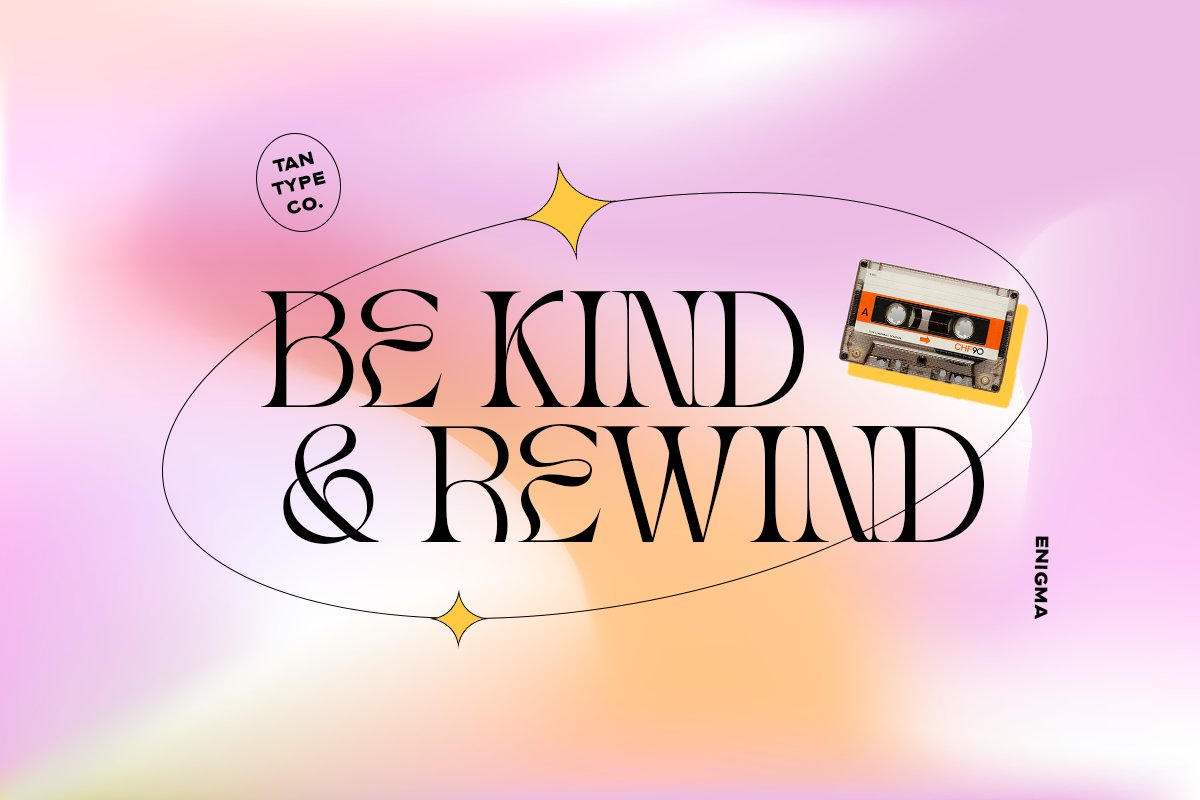 英文字体:现代优雅逆反差古怪扭曲衬线标题海报英文字体 TAN - ENIGMA 设计素材 第13张-素材湾丨精选海外优质设计素材资源 英文字体:现代优雅逆反差古怪扭曲衬线标题海报英文字体 TAN - ENIGMA 设计素材 sucaiwan.com