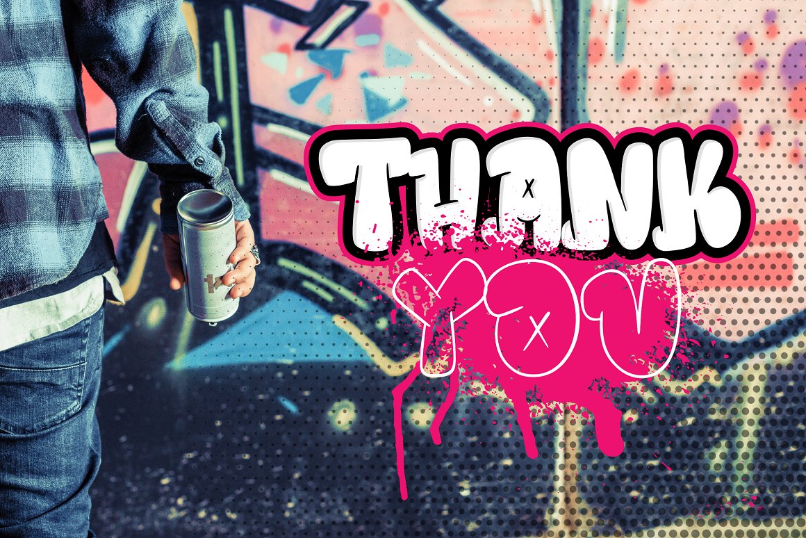 英文字体：大胆时髦复古手绘泡泡涂鸦品牌包装字体 Hidebeast 设计素材 sucaiwan.com