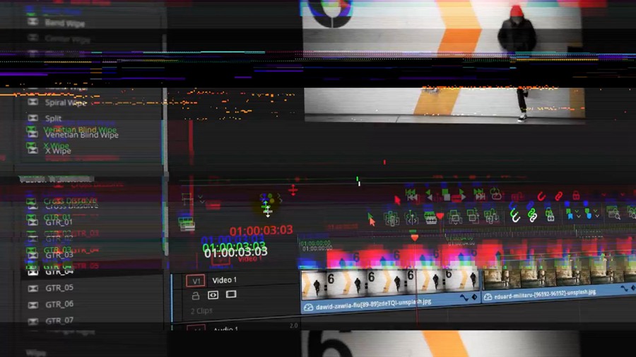 达芬奇预设:10种故障毛刺扭曲转场过渡 Drag-N-Drop Glitch Transitions Vol.1 插件预设 第3张-素材湾丨精选海外优质设计素材资源 达芬奇预设:10种故障毛刺扭曲转场过渡 Drag-N-Drop Glitch Transitions Vol.1 插件预设 sucaiwan.com