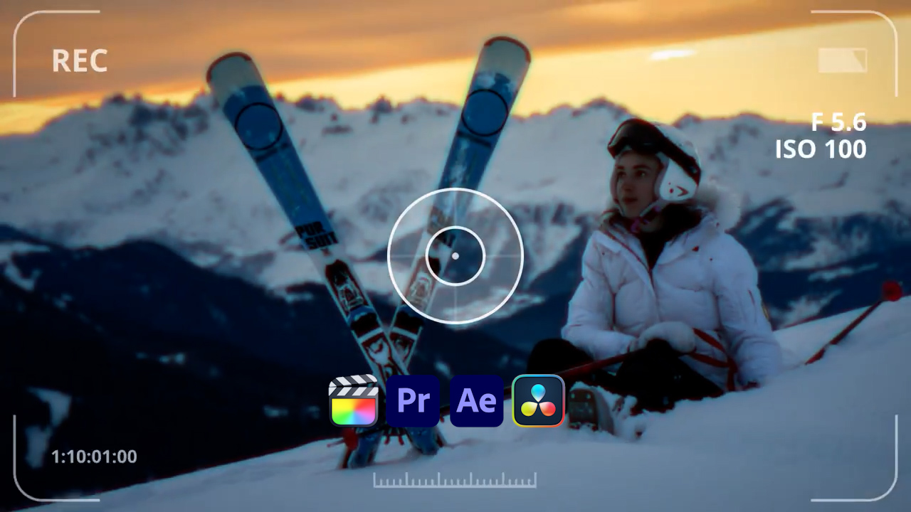 FCPX/PR/AE/DR 相机转场过渡变焦、滑动和焦点转换 4合1模板插件 Camera Transitions 插件预设 sucaiwan.com