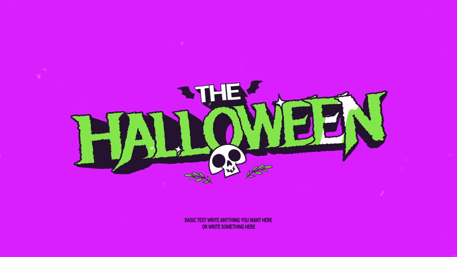 Halloween Titles 万圣节主题电影标题文本动画 插件预设 sucaiwan.com