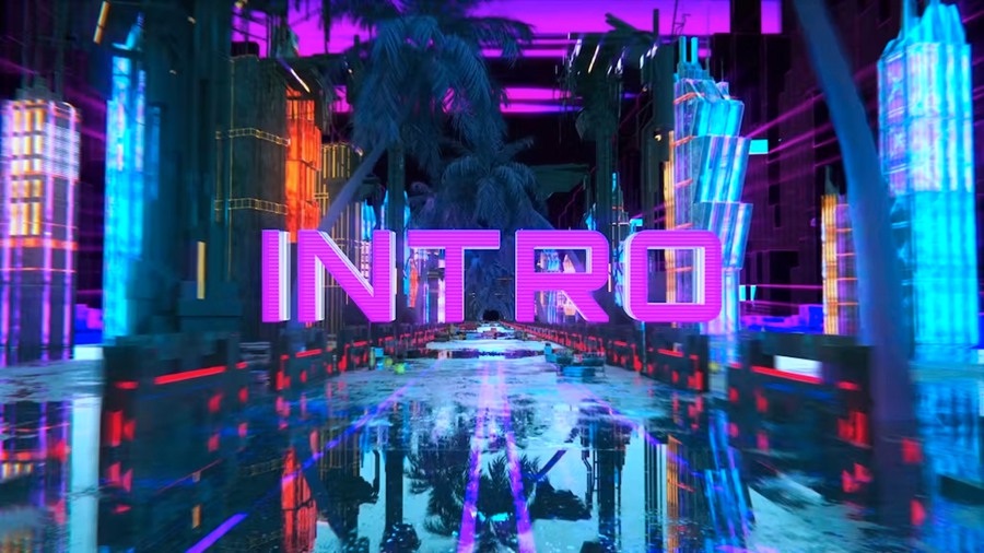 AE模板：霓虹赛博朋克城市揭幕视频模板 Neon Cyberpunk City Opener 影视音频 sucaiwan.com