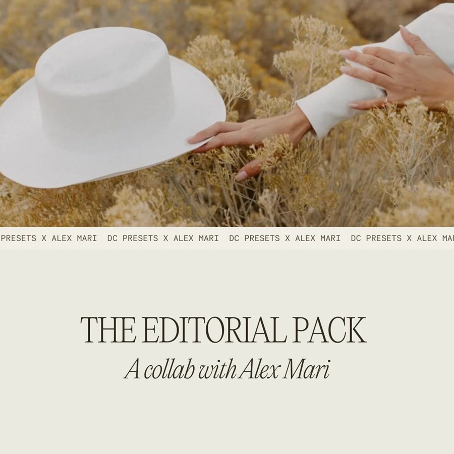 乳白色调杂志婚礼人像摄影LR调色预设 Dawn Charles x Alex Mari - The Editorial Pack , sucaiwan.com