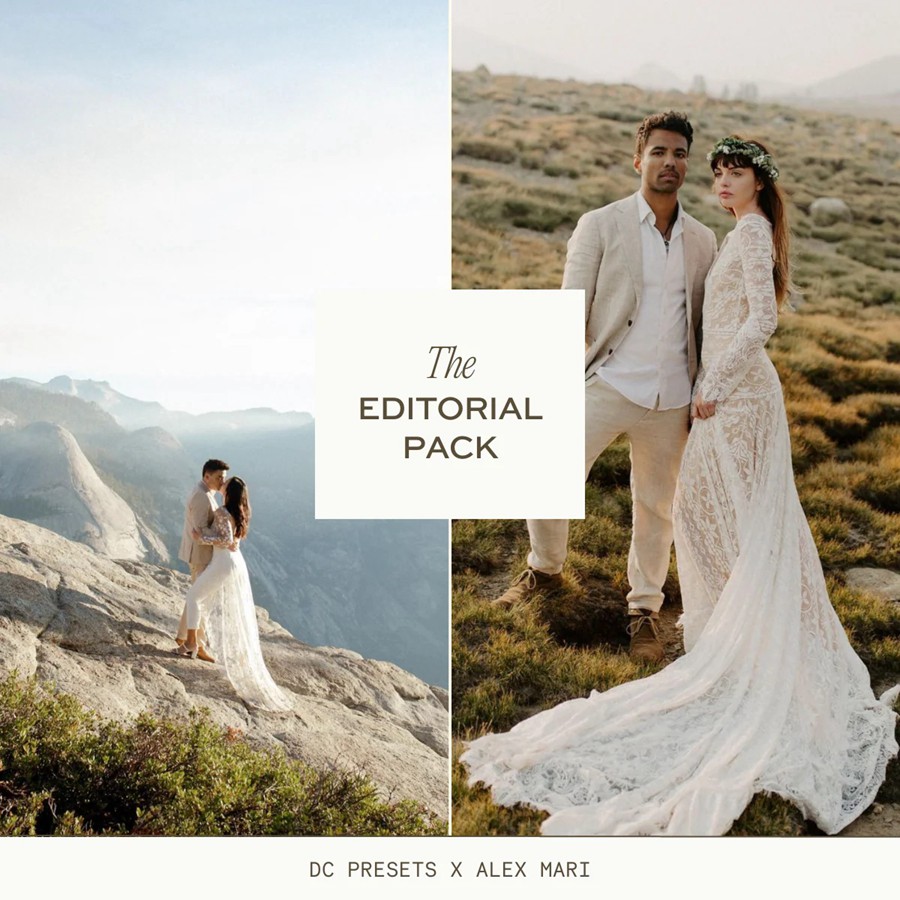 乳白色调杂志婚礼人像摄影LR调色预设 Dawn Charles x Alex Mari - The Editorial Pack , sucaiwan.com