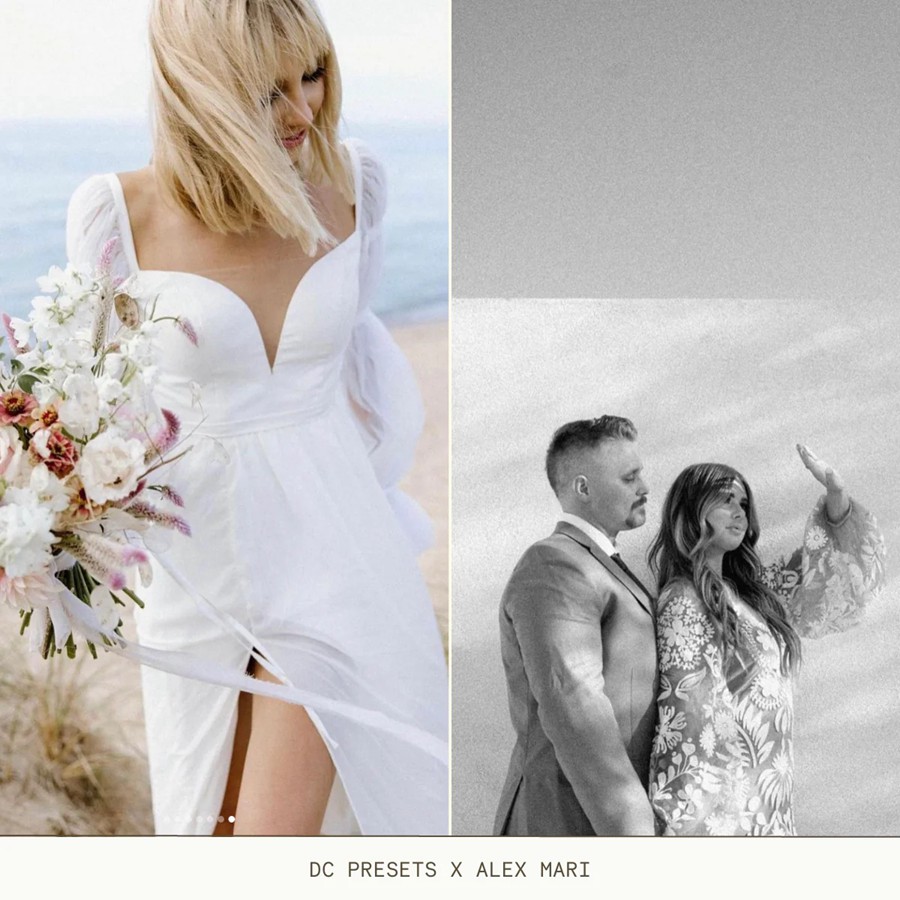 乳白色调杂志婚礼人像摄影LR调色预设 Dawn Charles x Alex Mari - The Editorial Pack , sucaiwan.com