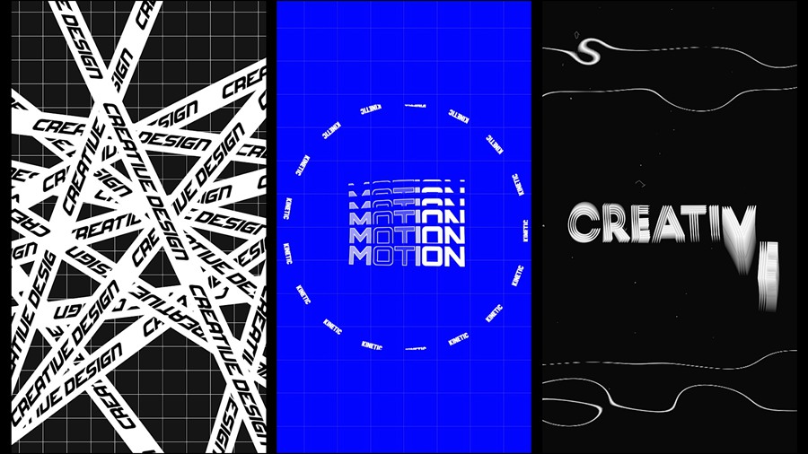 FCPX插件：4K 时尚酷炫迷幻扭曲拉伸旋转变形动态3D文本动画排版 Kinetic Typography 横屏+手机竖屏 插件预设 sucaiwan.com