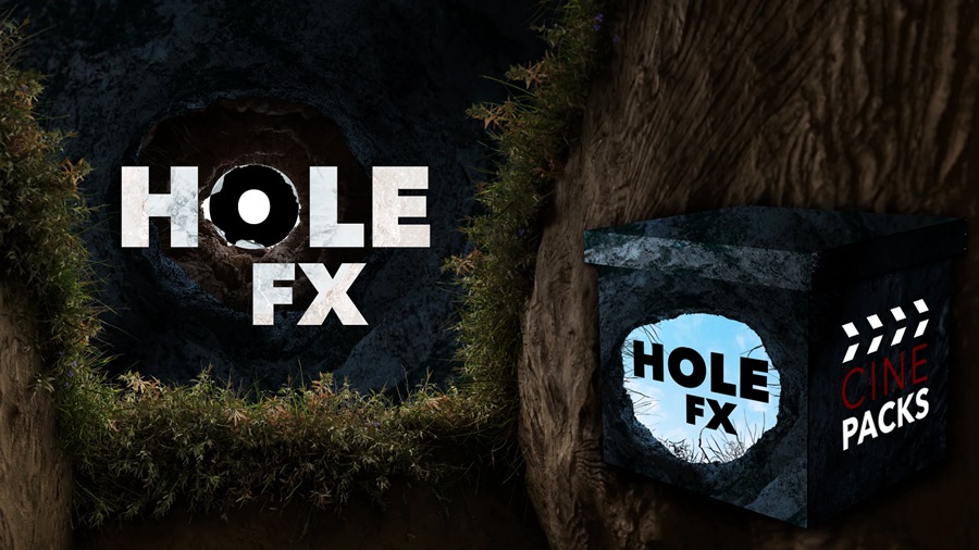 CinePacks – Hole FX 圆形和方形穿越洞孔缓慢推入音乐视频电影转场过渡 插件预设 sucaiwan.com