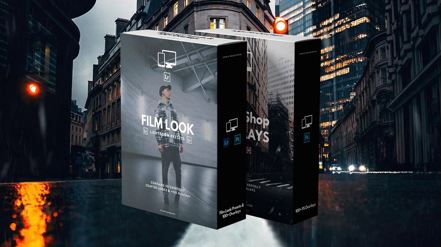 50个都市街拍扫街风光大片雨天夜间摄影电影感氛围效果 Lightroom预设 Film Look Lightroom Presets 插件预设 sucaiwan.com