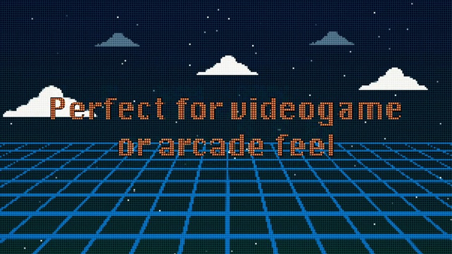 达芬奇预设：复古风格外观和游戏视频8位像素化效果达芬奇预设 8-Bit Pixelate Effect 插件预设 sucaiwan.com