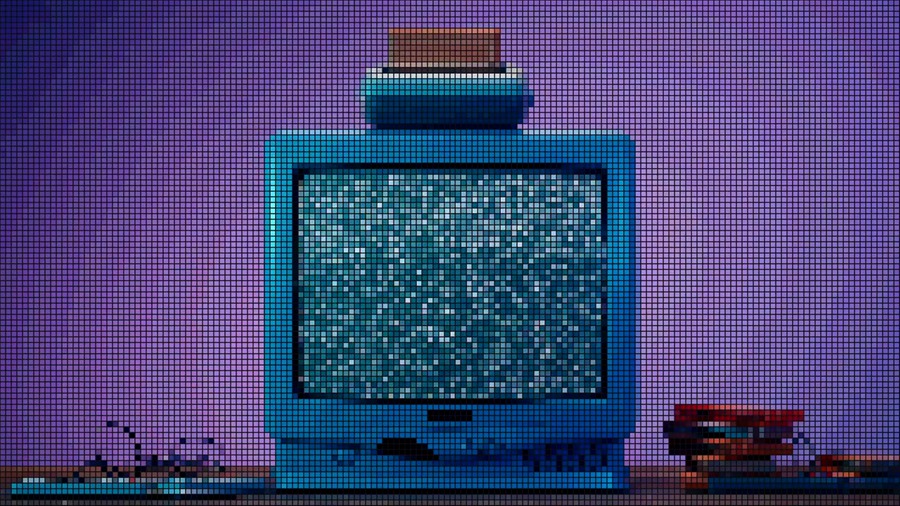 达芬奇预设：复古风格外观和游戏视频8位像素化效果达芬奇预设 8-Bit Pixelate Effect 插件预设 sucaiwan.com