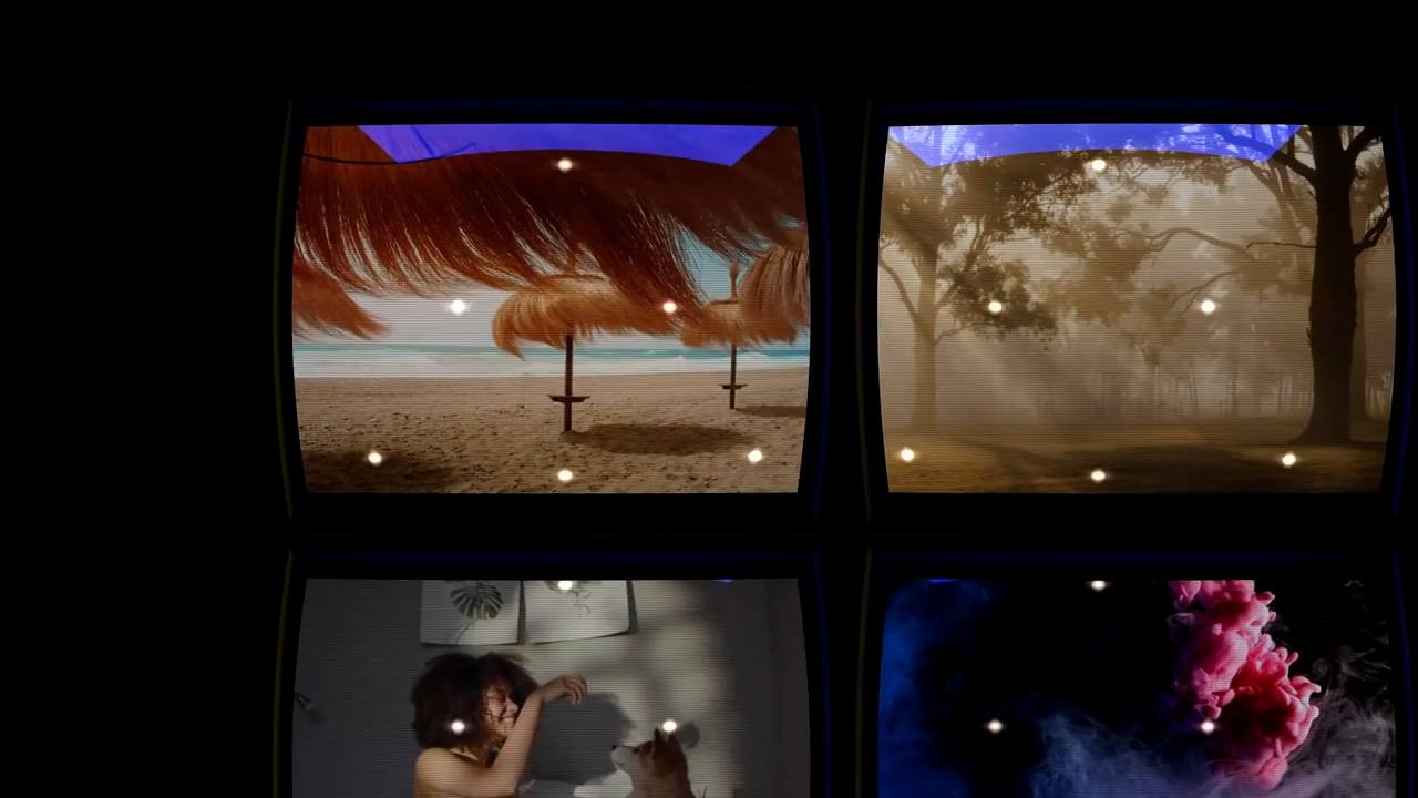 8K 复古旧CRT视频背景墙动画反射相机颜色达芬奇效果 FDT Backgrounds Videowall 影视音频 sucaiwan.com