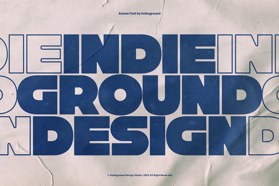 INDIEGROUND 现代活力艺术超粗体厚重标题排版海报封面英文标题 AIRONE FONT 设计素材 第2张-素材湾丨精选海外优质设计素材资源 INDIEGROUND 现代活力艺术超粗体厚重标题排版海报封面英文标题 AIRONE FONT 设计素材 sucaiwan.com