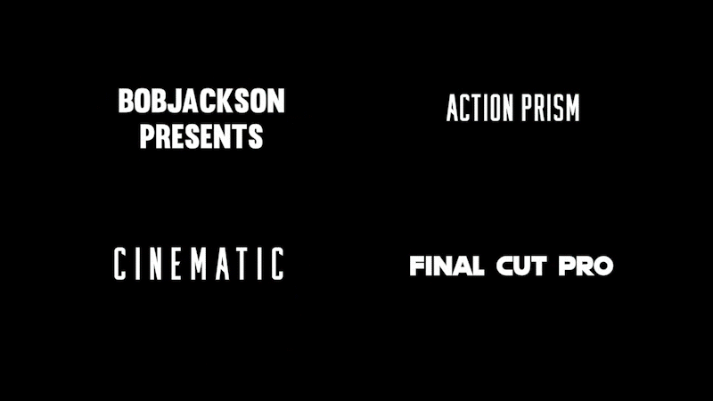 FCPX插件：4K 动作棱镜电影、闪烁、故障风格标题插件 Action Prism Titles 插件预设 sucaiwan.com