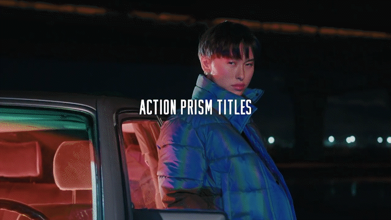 FCPX插件：4K 动作棱镜电影、闪烁、故障风格标题插件 Action Prism Titles 插件预设 sucaiwan.com