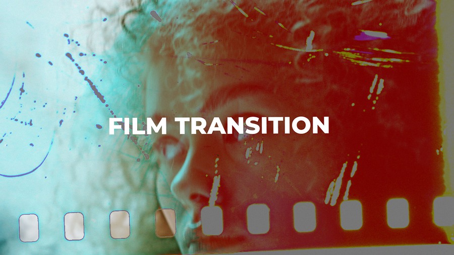 10种 4K 复古时尚胶片破损划痕转场过渡PR模板 Film Transition 插件预设 sucaiwan.com