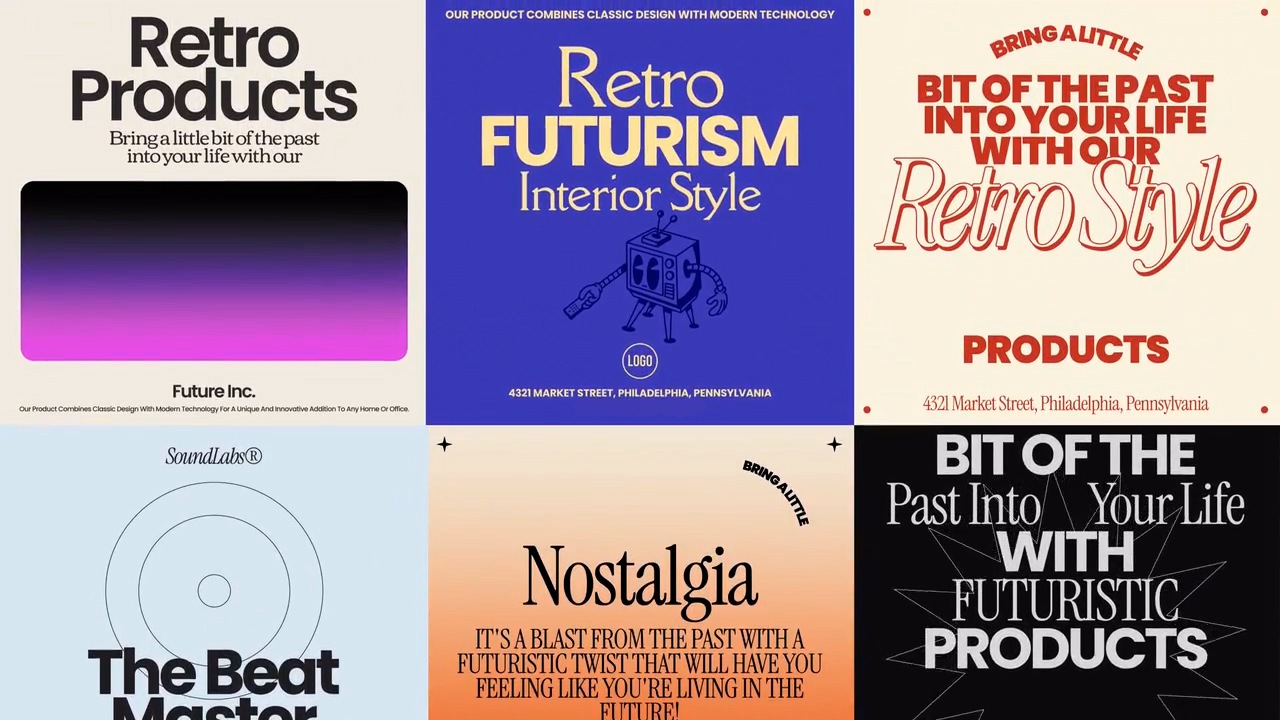 FCPX插件+AE模板：11种复古印刷时尚标题排版设计FCP插件和AE模板2合1 Retro Designs 插件预设 sucaiwan.com