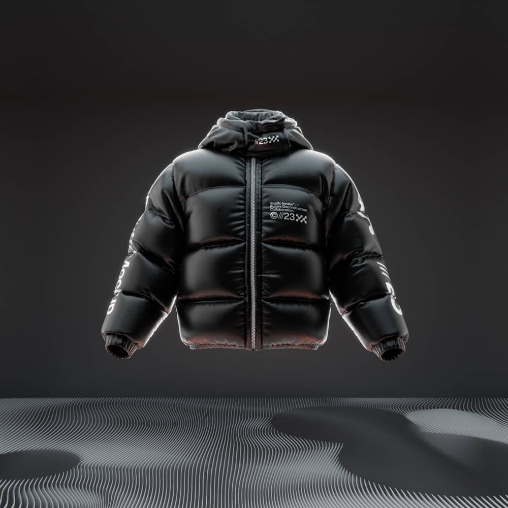 Blender模型：3D动态质感羽绒服外套服装设计展示Blender模型设计套装 3D Puffa Bundle , sucaiwan.com
