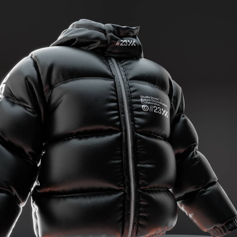 Blender模型：3D动态质感羽绒服外套服装设计展示Blender模型设计套装 3D Puffa Bundle , sucaiwan.com