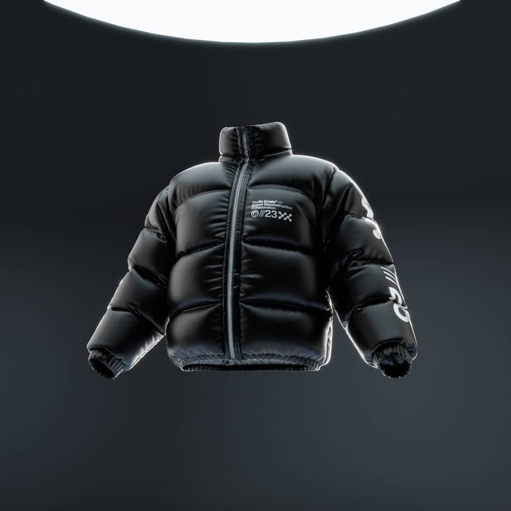 Blender模型：3D动态质感羽绒服外套服装设计展示Blender模型设计套装 3D Puffa Bundle , sucaiwan.com