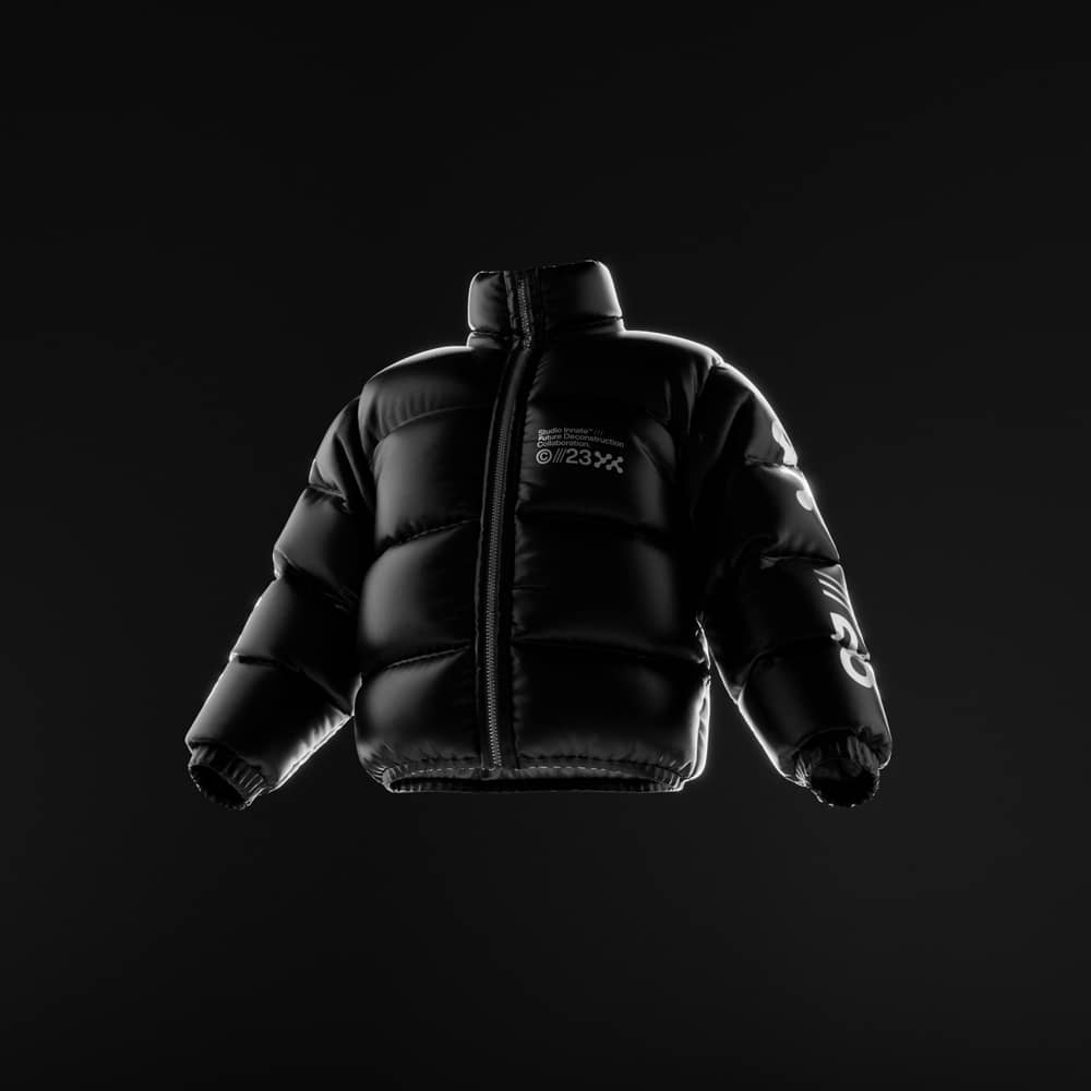 Blender模型：3D动态质感羽绒服外套服装设计展示Blender模型设计套装 3D Puffa Bundle , sucaiwan.com