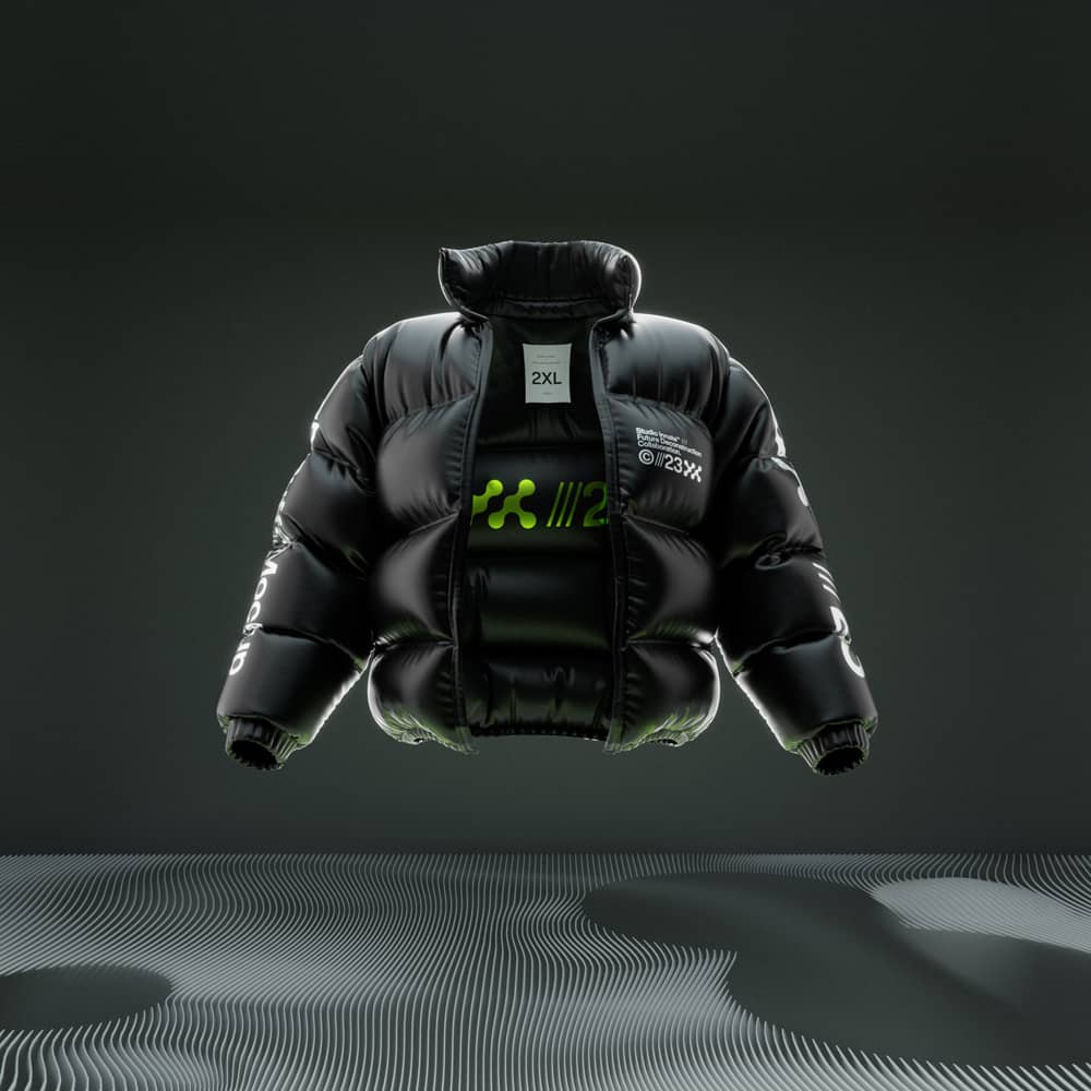 Blender模型：3D动态质感羽绒服外套服装设计展示Blender模型设计套装 3D Puffa Bundle , sucaiwan.com