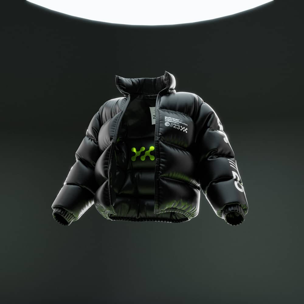 Blender模型：3D动态质感羽绒服外套服装设计展示Blender模型设计套装 3D Puffa Bundle , sucaiwan.com