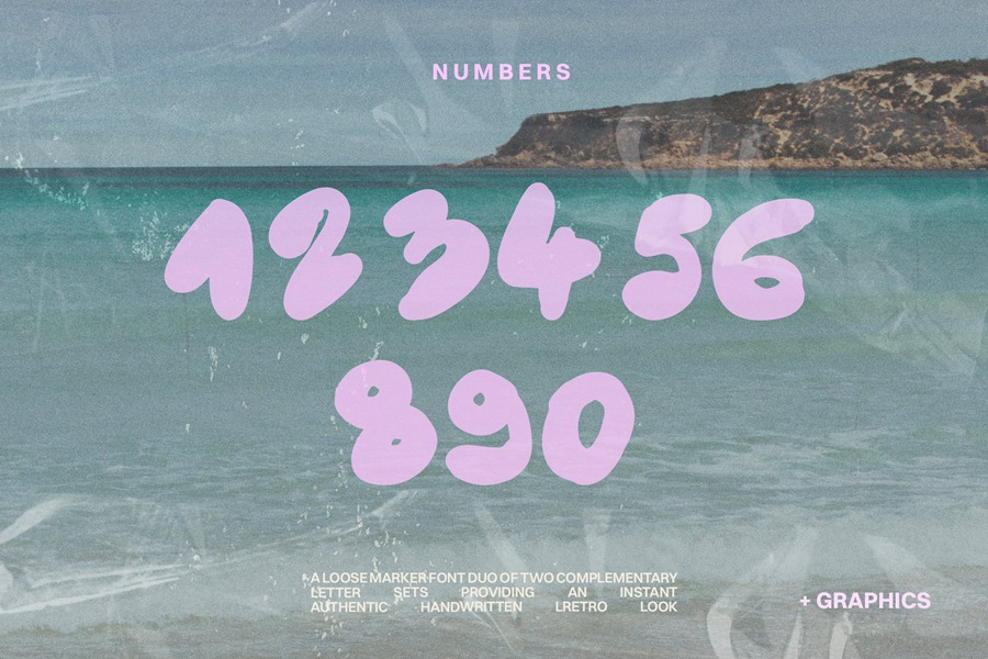 潮流波西米亚氛围手工画笔狂野精神阳光手写装饰字体 Bohemian Notes Bold Handmade Font 设计素材 sucaiwan.com