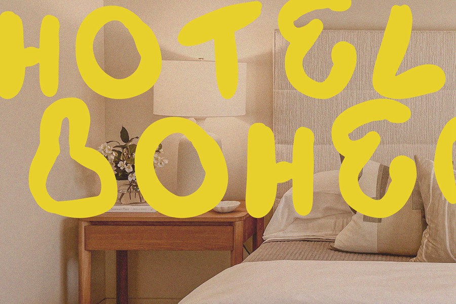 潮流波西米亚氛围手工画笔狂野精神阳光手写装饰字体 Bohemian Notes Bold Handmade Font 设计素材 sucaiwan.com