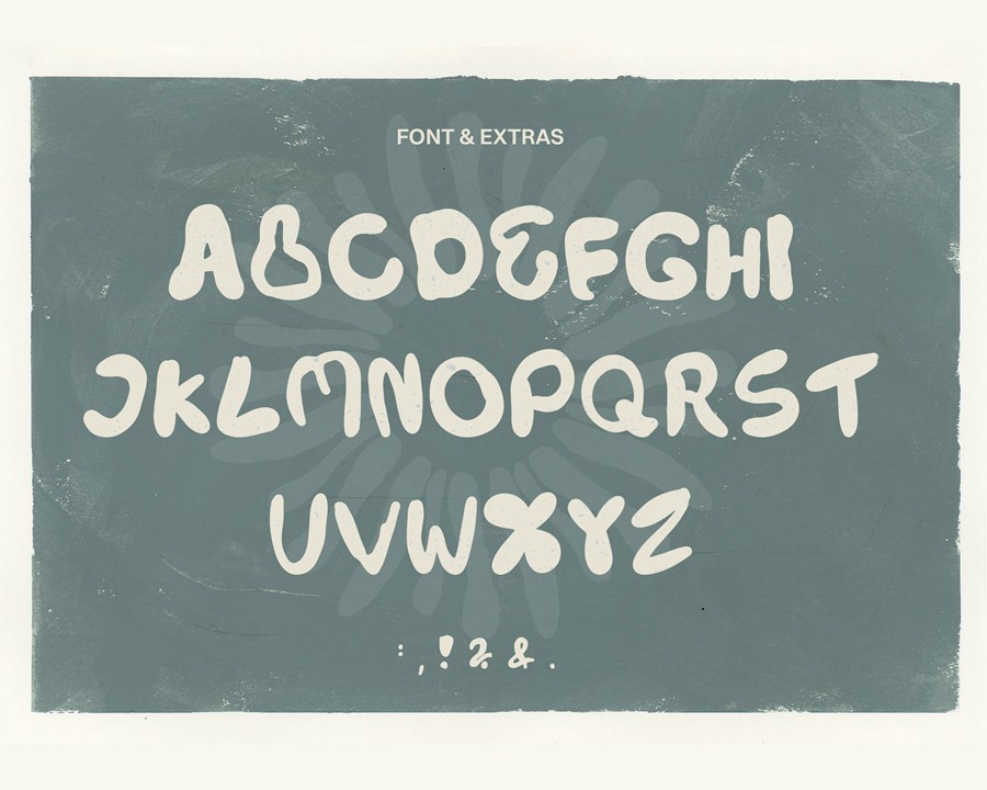 潮流波西米亚氛围手工画笔狂野精神阳光手写装饰字体 Bohemian Notes Bold Handmade Font 设计素材 sucaiwan.com