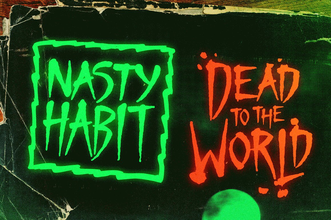 复古风格万圣节手绘墨水飞溅漫画恐怖字体 HorrorScope - Retro Horror Font 设计素材 第6张-素材湾丨精选海外优质设计素材资源 复古风格万圣节手绘墨水飞溅漫画恐怖字体 HorrorScope - Retro Horror Font 设计素材 sucaiwan.com