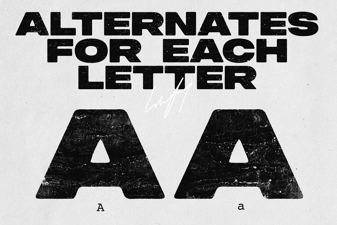 大胆原始美学街头工业风格粗糙刻痕砂砾纹理英文字体包 设计素材 第9张-素材湾丨精选海外优质设计素材资源 大胆原始美学街头工业风格粗糙刻痕砂砾纹理英文字体包 设计素材 sucaiwan.com