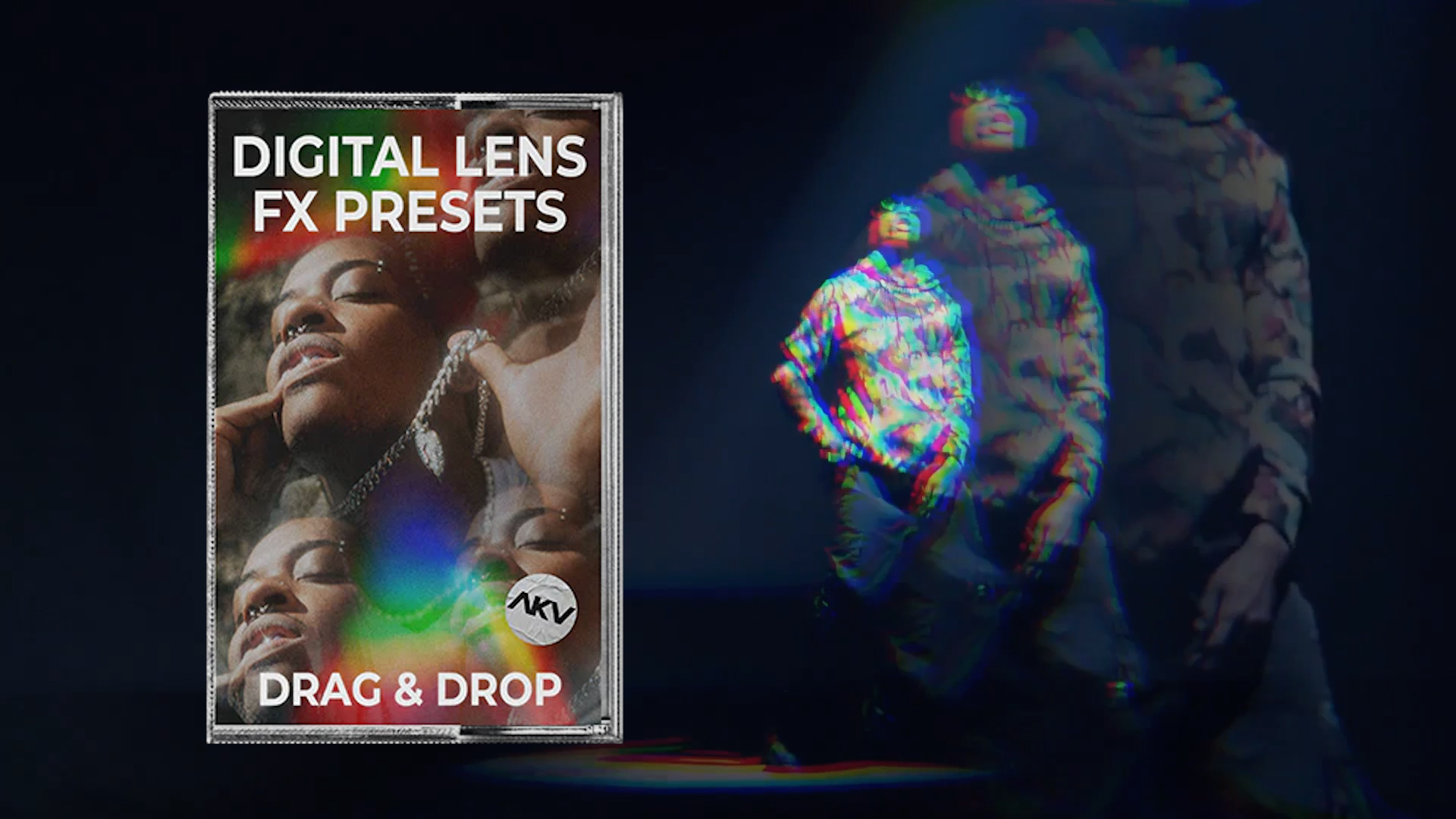 PR预设：AKV Studios 数字防雾双重曝光万花筒棱镜光条纹滤镜和滤镜/分光屈光度滤光片PR滤镜 Digital Lens FX Presets 插件预设 sucaiwan.com