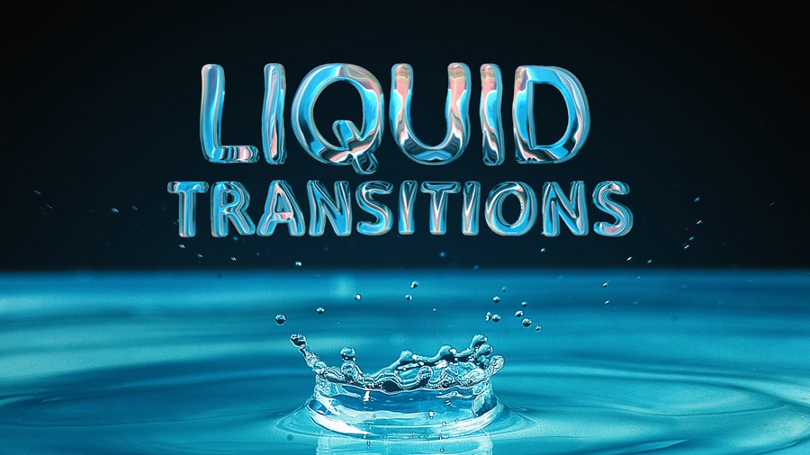 Liquid Transitions 20种4K酷炫迷幻酸性液体扭曲漩涡转场过渡PR模板 插件预设 sucaiwan.com