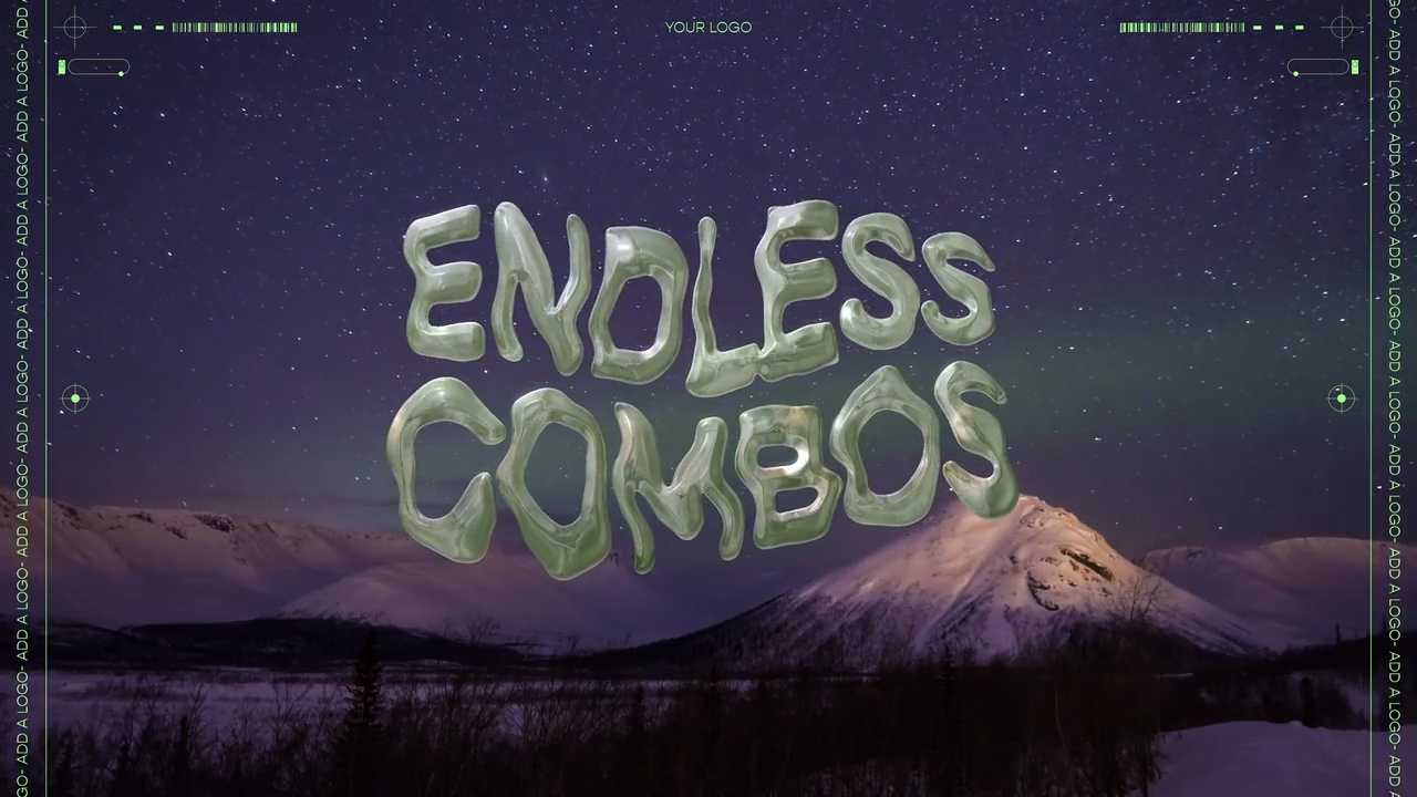 AE模板：4K酷炫迷幻酸性液体玻璃金属扭曲漩涡标题 Liquid State Titles 插件预设 sucaiwan.com