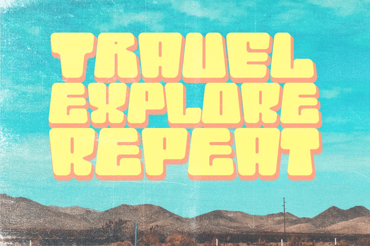 复古迪斯科古怪大胆俏皮感无衬线字体 Retro Disco – Unique Retro Display 设计素材 第5张-素材湾丨精选海外优质设计素材资源 复古迪斯科古怪大胆俏皮感无衬线字体 Retro Disco – Unique Retro Display 设计素材 sucaiwan.com