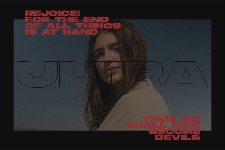 一种现代几何海报标题设计装饰粗无衬线字体 NF ULTRA – Expanded Display Font 设计素材 sucaiwan.com