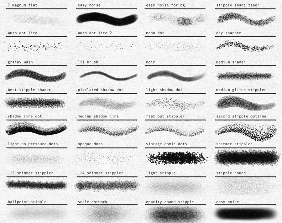 Tattoo Brushes For Procreate 终极专业纹身艺术家笔刷套装 笔刷资源 sucaiwan.com