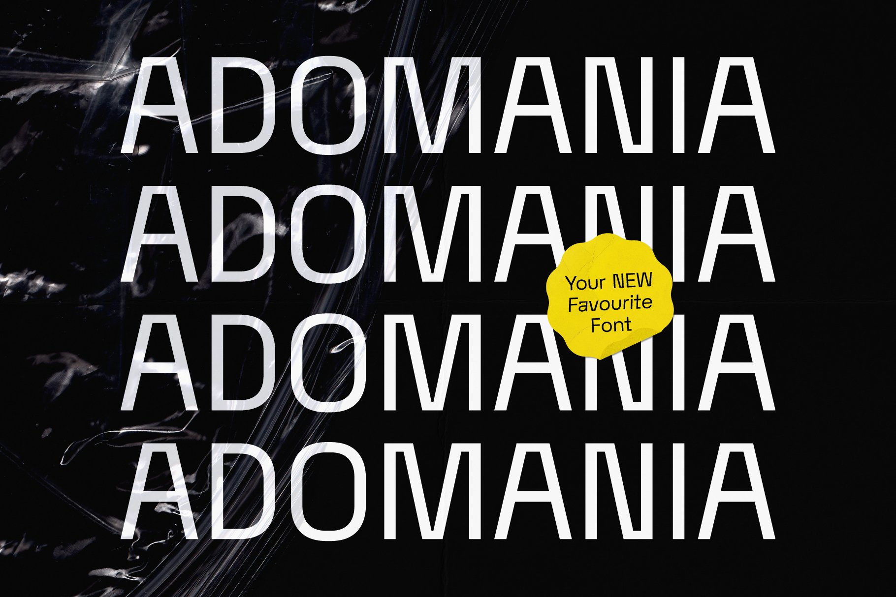 Adomania | Sans Serif Font 时尚未来风网页海报设计标题无衬线字体 设计素材 sucaiwan.com