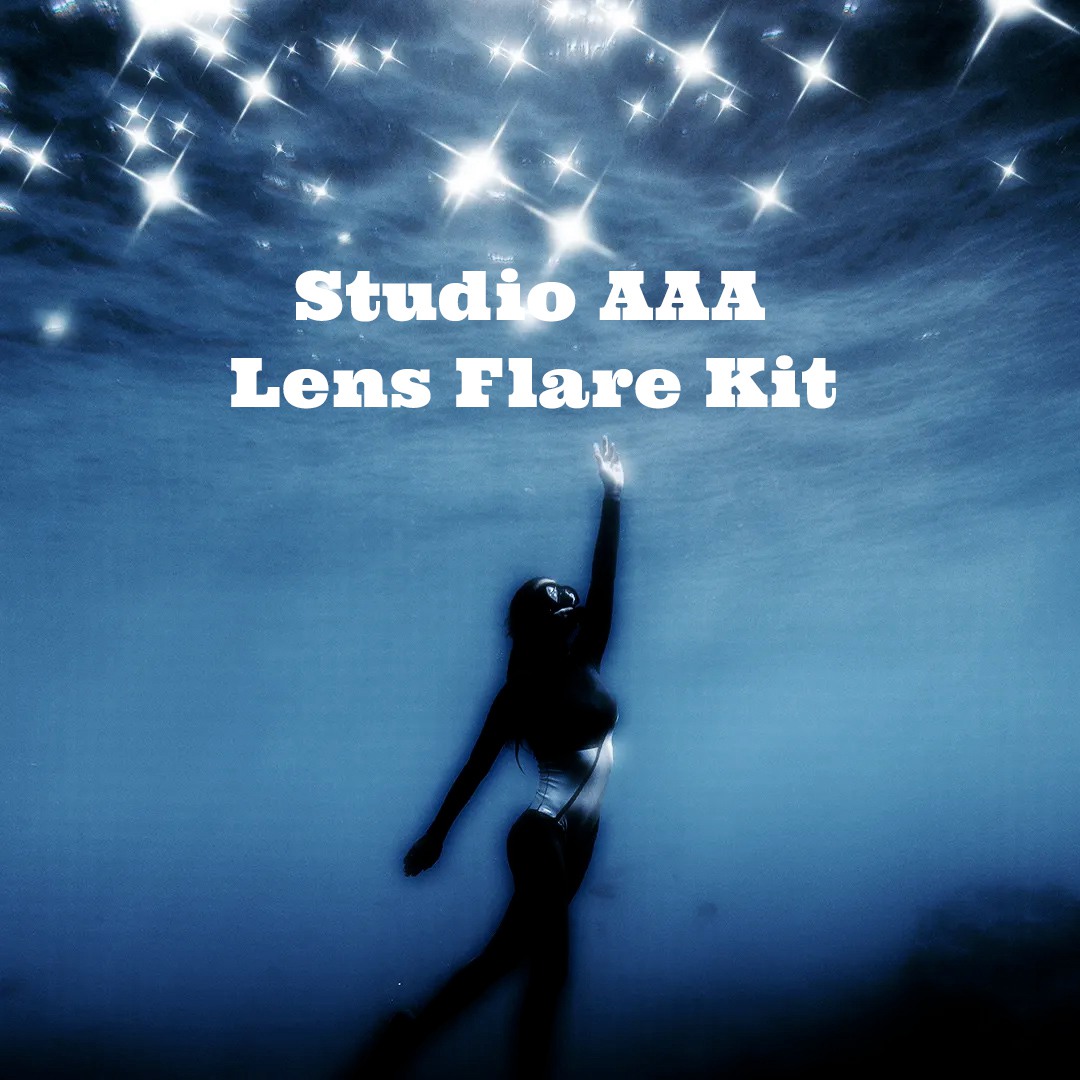 Studio AAA 27种镜头光晕镀铬设计闪亮星芒摄影后期叠加和PS笔刷及渐变套件 Lens Flare Kit 笔刷资源 sucaiwan.com