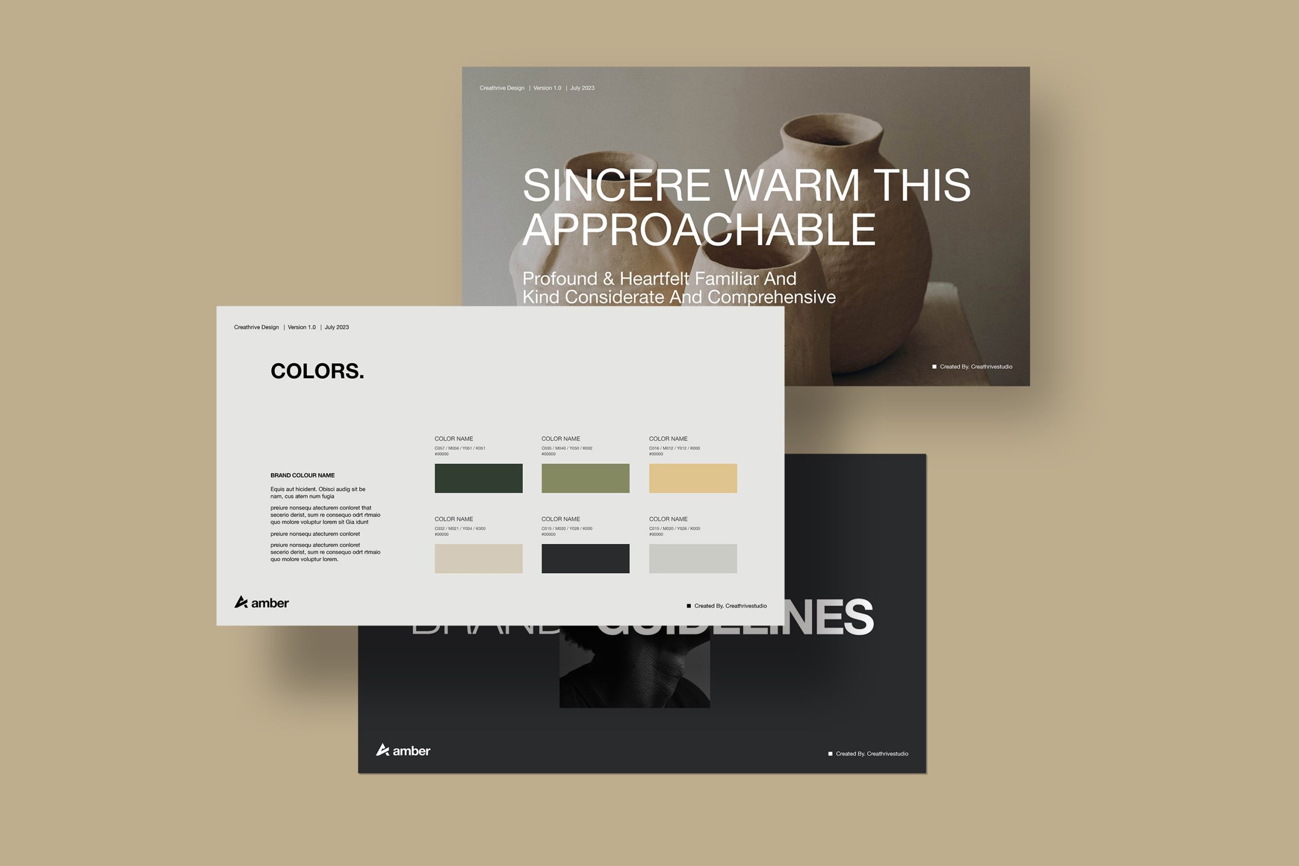 Amber | Brand Guidelines 40个完全可定制的布局设计模板封面徽标调色板版式数字在线社交媒体字体CANVA和Indesign模板 幻灯图表 第8张-素材湾丨精选海外优质设计素材资源 Amber | Brand Guidelines 40个完全可定制的布局设计模板封面徽标调色板版式数字在线社交媒体字体CANVA和Indesign模板 幻灯图表 sucaiwan.com