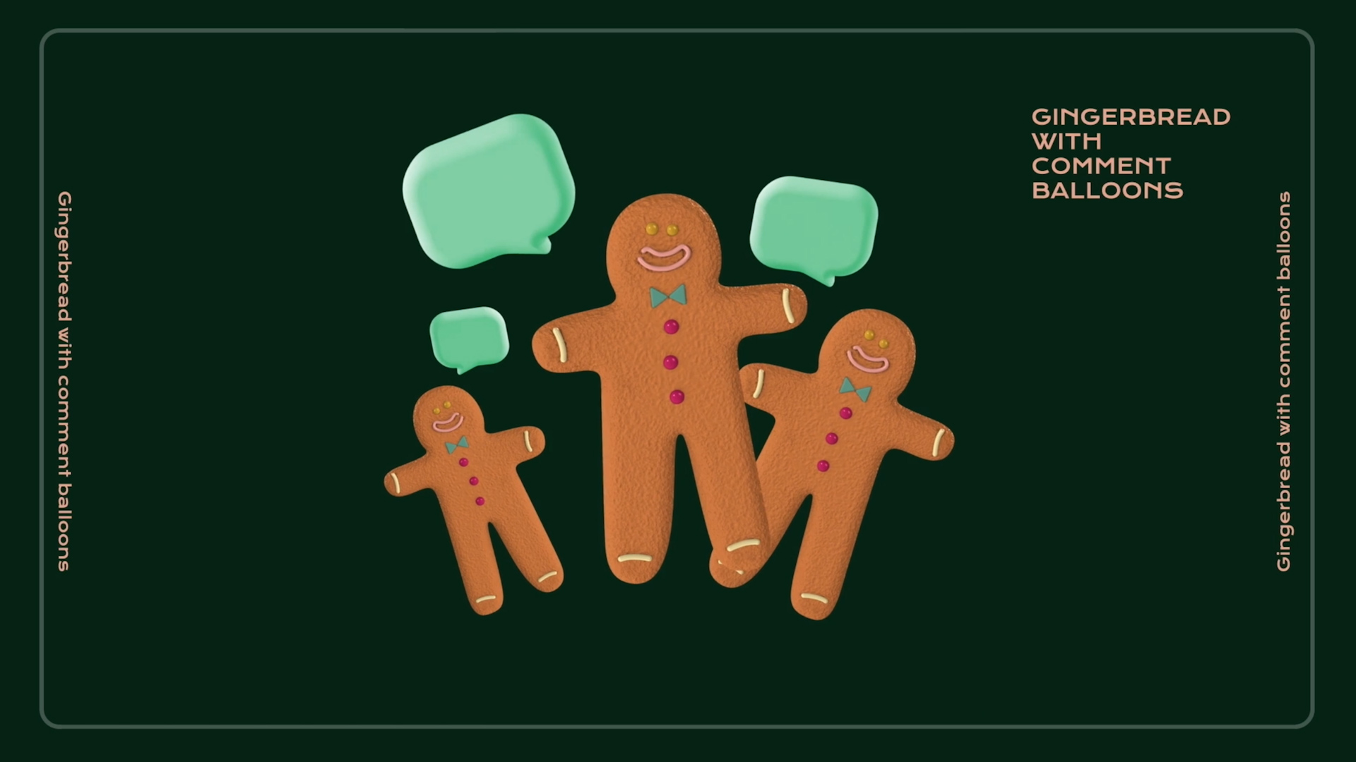 AE模板：6个圣诞节图标元素3D动画 3D Christmas Social Icons Pack 影视音频 sucaiwan.com