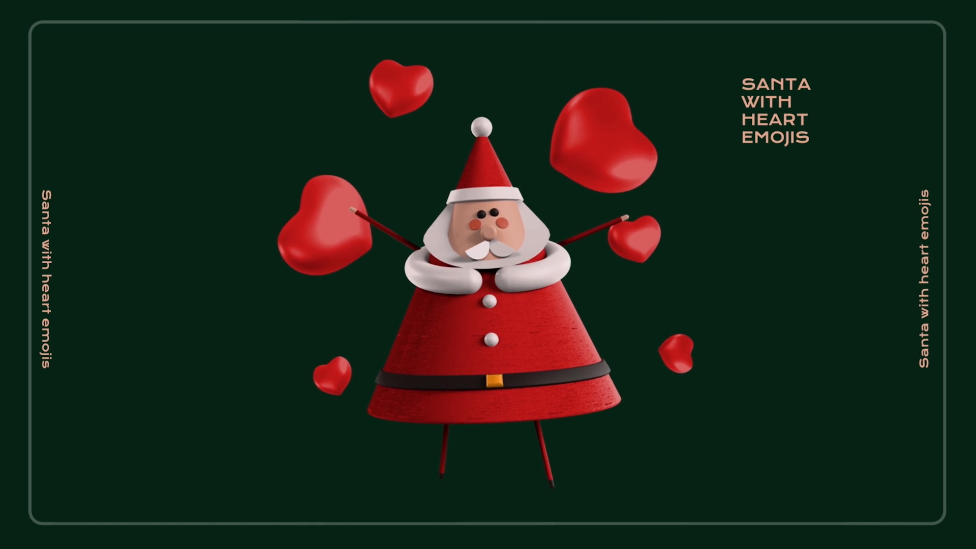 AE模板：6个圣诞节图标元素3D动画 3D Christmas Social Icons Pack 影视音频 sucaiwan.com