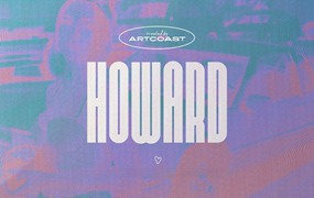 现代干净简约时尚海报标题杂志画册超压缩无衬线字体 Howard – Ultra Condensed Sans Serif