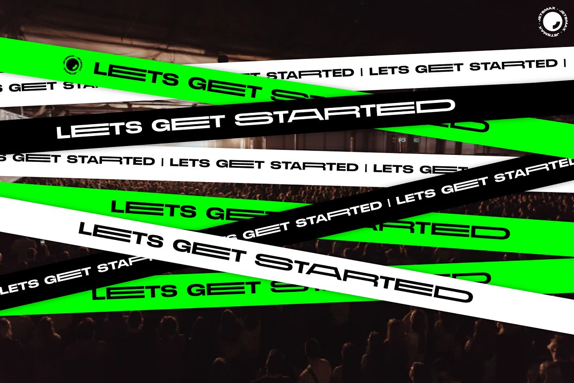 JETSMAX 超酷现代创意扩展海报杂志广告标题Logo无衬线英文字体 Stretch Pro 设计素材 sucaiwan.com