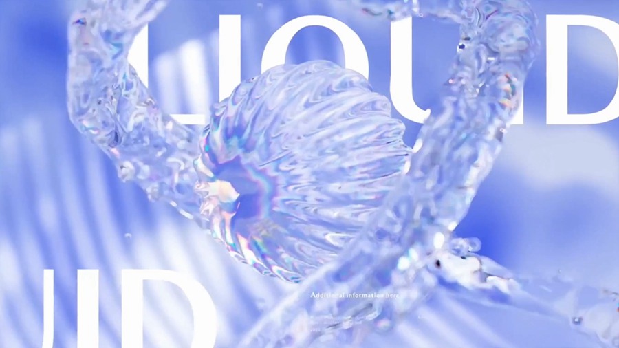 PR/AE/FCPX/达芬奇 4K时尚抽象3D气泡液体水晶背景动画 4合1视频模板 Crystal Palace Slides 插件预设 sucaiwan.com