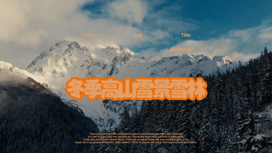 Artlist 22个高质量冬季高山雪景旅拍纪录片航拍空镜视频素材 影视音频 sucaiwan.com