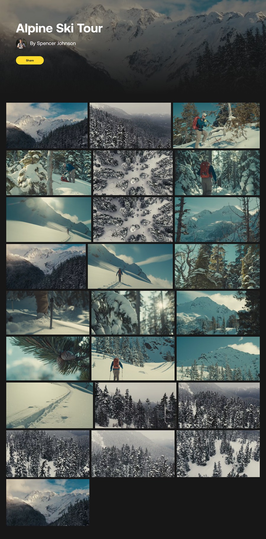 Artlist 22个高质量冬季高山雪景旅拍纪录片航拍空镜视频素材 影视音频 sucaiwan.com